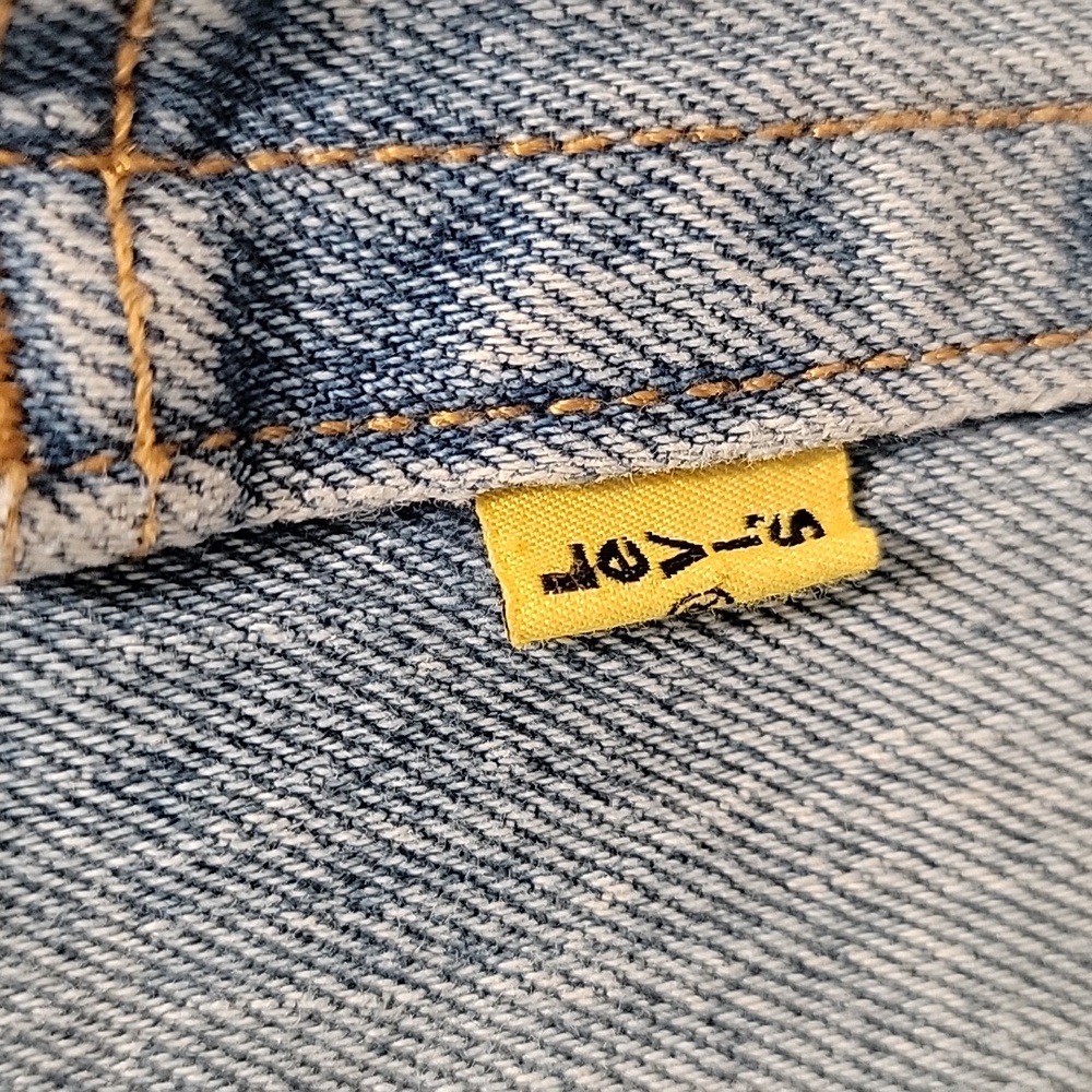 Snoopy Levis 501 Yellow Tag Button Fly Shorts Size 26 - Picture 9 of 13